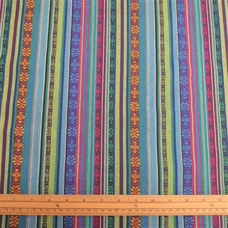 Ethnic fabric 150cm | 200g/m² - 5 blue
