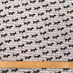 Knitted fabric 140cm | 200g/m² – dogs