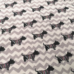 Knitted fabric 140cm | 200g/m² – dogs