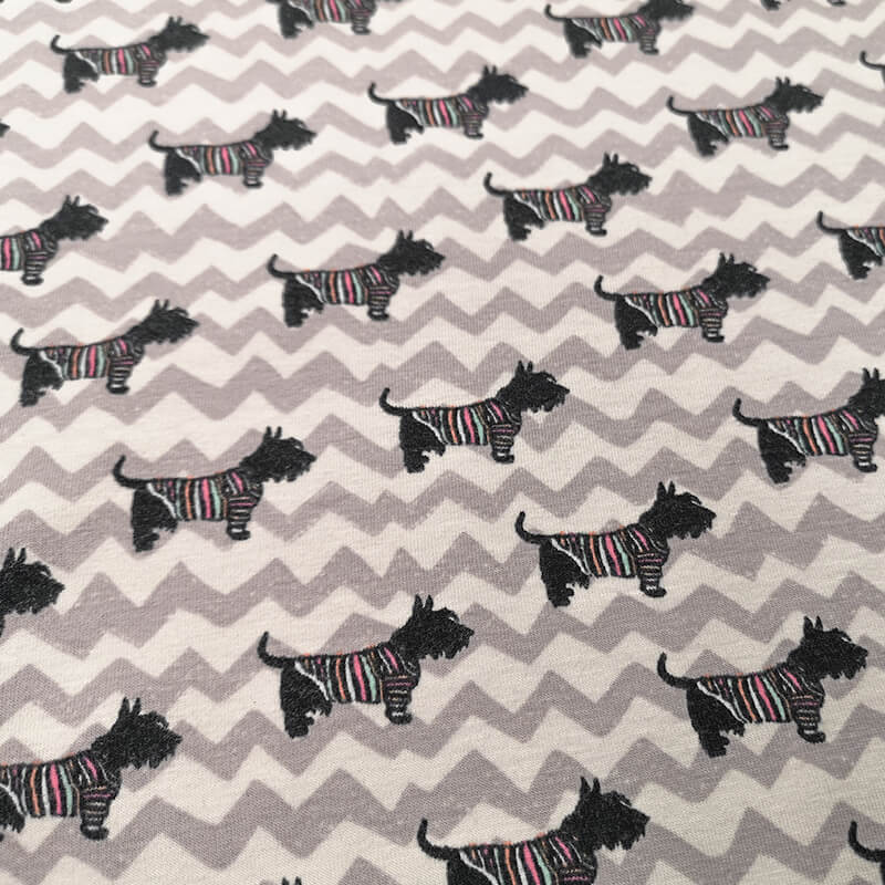 Knitted fabric 140cm | 200g/m² – dogs