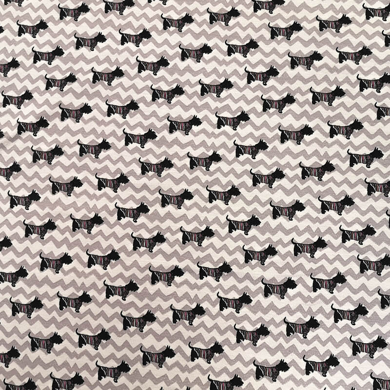 Knitted fabric 140cm | 200g/m² – dogs