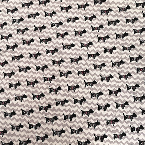 Knitted fabric 140cm | 200g/m² – dogs