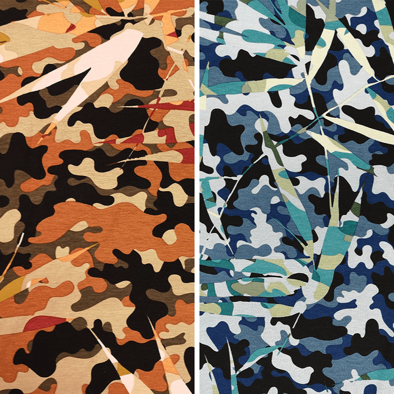 Viscose knit fabric 150cm | 200g/m² – camouflage