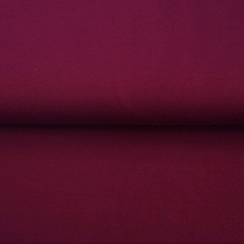 Solid color knitted fabric 150cm | 220g/m² – 1114 burgundy