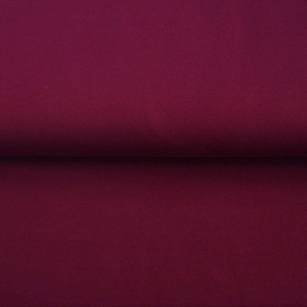 Solid color knitted fabric 150cm | 220g/m² – 1114 burgundy