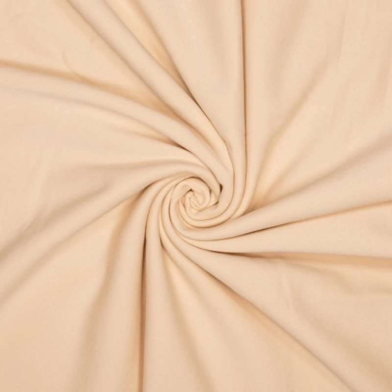 Siltināts trikotāžas audums 140cm | 320gr/m² – krēmkrāsā