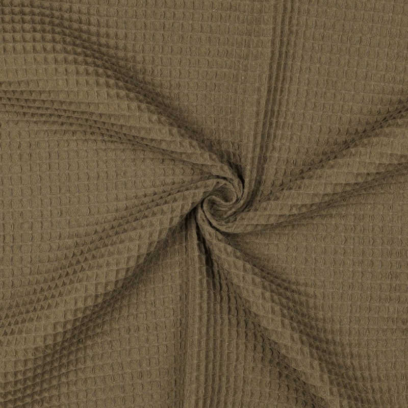 Kokvilnas vafeļaudums 150cm | 230-250g/m² - 038 haki