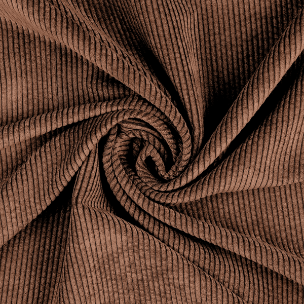 Kokvilnas velveta audums 150cm | 335g/m² - 5007 brūns