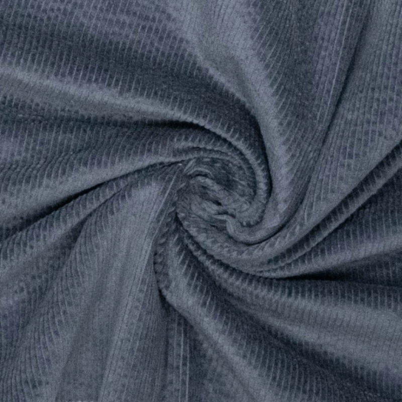 Kokvilnas velveta audums 145cm | 365g/m² – pelēks