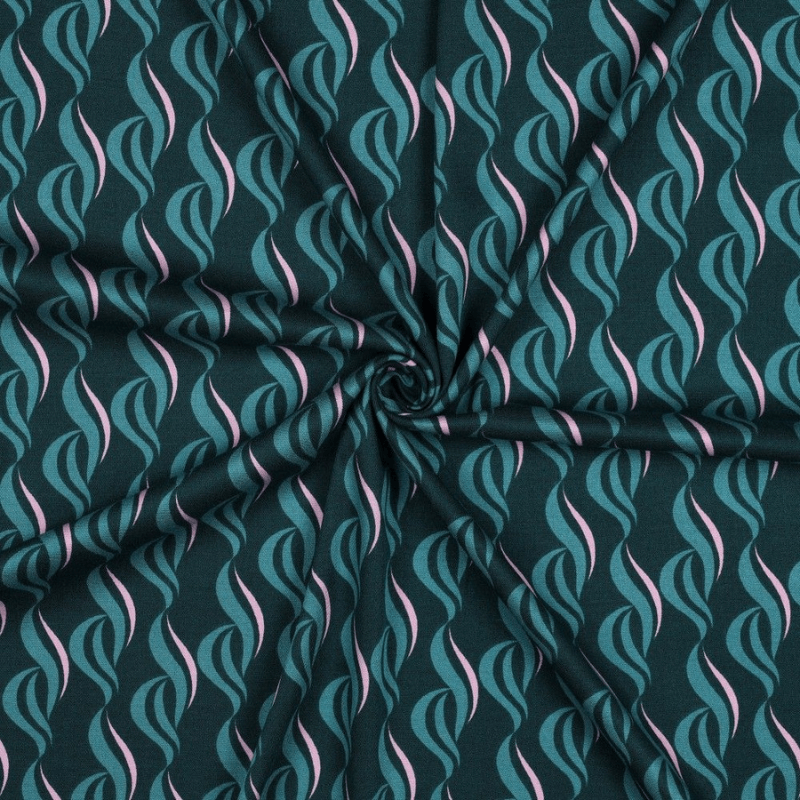 Viscose fabric with elastane 140cm | 180g/m² – abstract