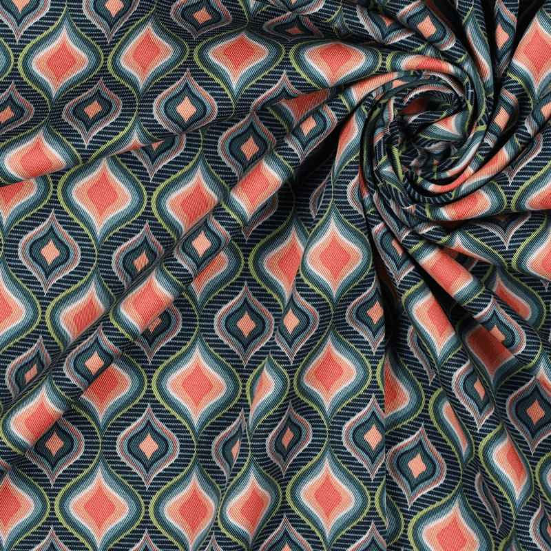 Viscose fabric with elastane 140cm | 180g/m² – geometry