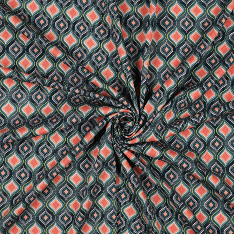 Viscose fabric with elastane 140cm | 180g/m² – geometry