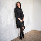Decorative chiffon fabric 146cm | 405g/m² - black