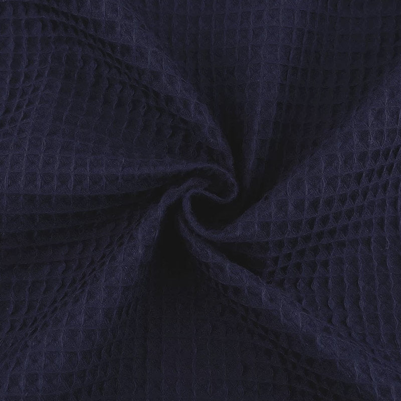 Kokvilnas vafeļaudums 150cm | 230-250g/m² - 011 tumši zils
