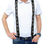 Printed suspenders 120 cm