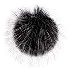 Faux fur ball Ø12cm - spotted