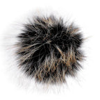 Faux fur ball Ø12cm - spotted