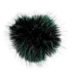 Faux fur ball Ø12cm - spotted