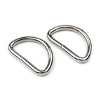 Metāla D-riņķis 25x39mm | 32mm - niķelis