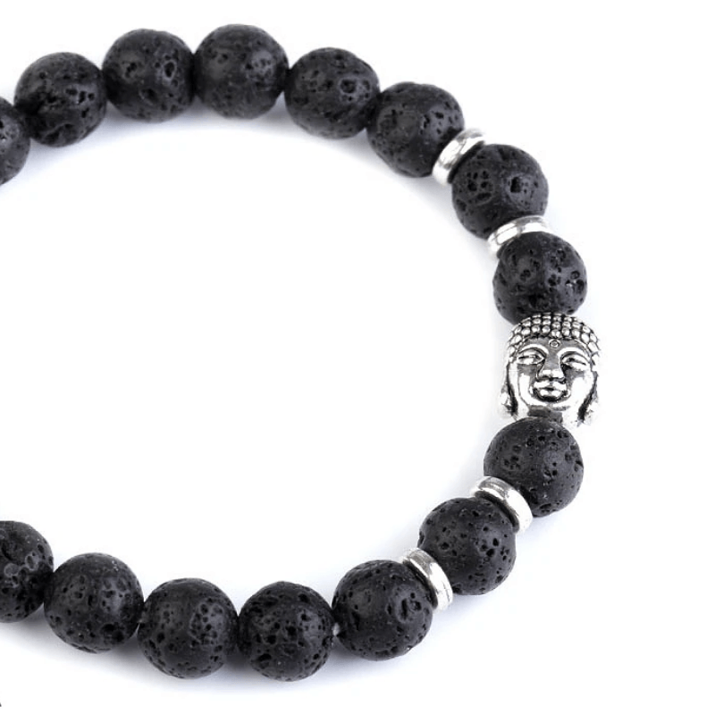 Lavas akmens pērle Ø6mm