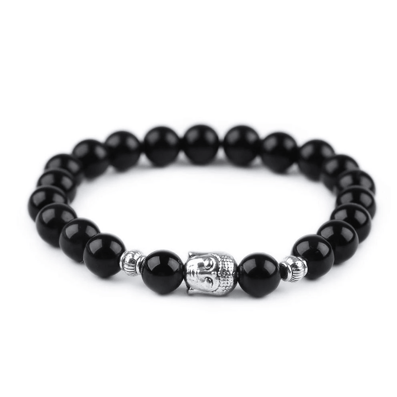 Onyx natural stone bead Ø8mm | Ø12mm