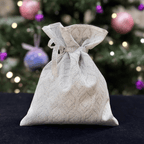 Dāvanu maisiņš 23x18cm – rombi un Ziemassvētku rotājums