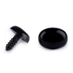 Plastmasas deguntiņš / actiņa 11x15mm - melna