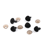 Plastmasas samta deguntiņš 14x15mm - melns