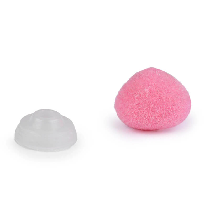 Plastmasas zamša deguntiņš rotaļlietām 10x12mm