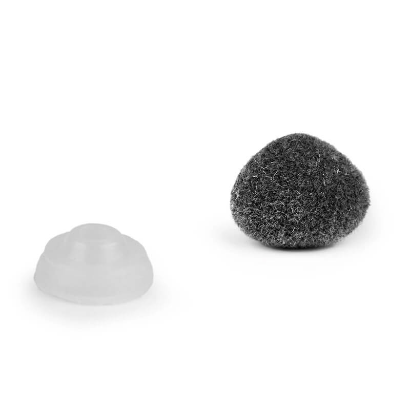 Plastmasas zamša deguntiņš rotaļlietām 10x12mm