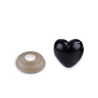 Plastmasas deguntiņš rotaļlietām 12x13mm - melns