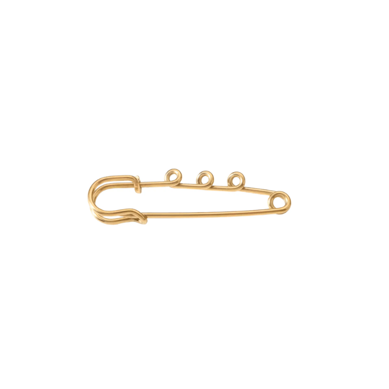 Decorative safety pin 50-55mm with loops