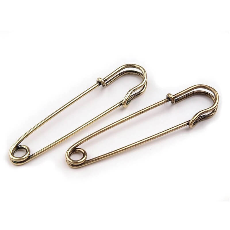 Decorative safety pin 13x65mm