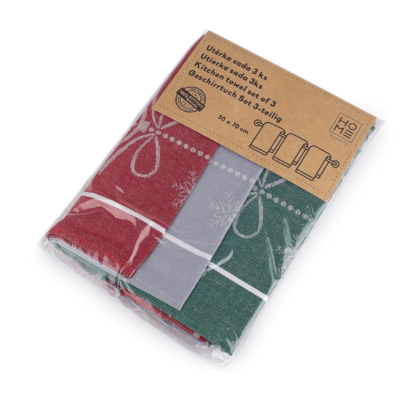 Cotton kitchen towels 50x70cm | 3pcs – Christmas