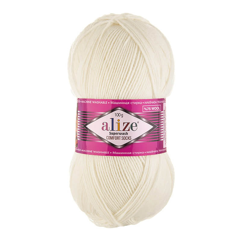 Alize Superwash Comfort Sock yarn - solid color 100g | 420m