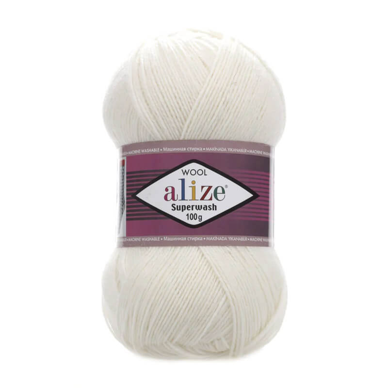 Alize Superwash Comfort Sock yarn - solid color 100g | 420m