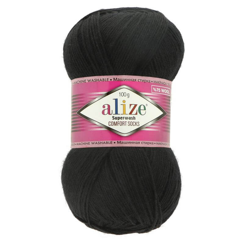 Alize Superwash Comfort Sock yarn - solid color 100g | 420m