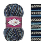 Alize Superwash Comfort Sock zeķu dzija – daudzkrāsaina 100g | 420m