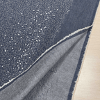 Denim fabric 175cm | 320g/m² – dark blue with worn effect