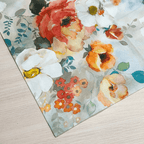 Galdauts 90x130cm - akvareļu ziedi