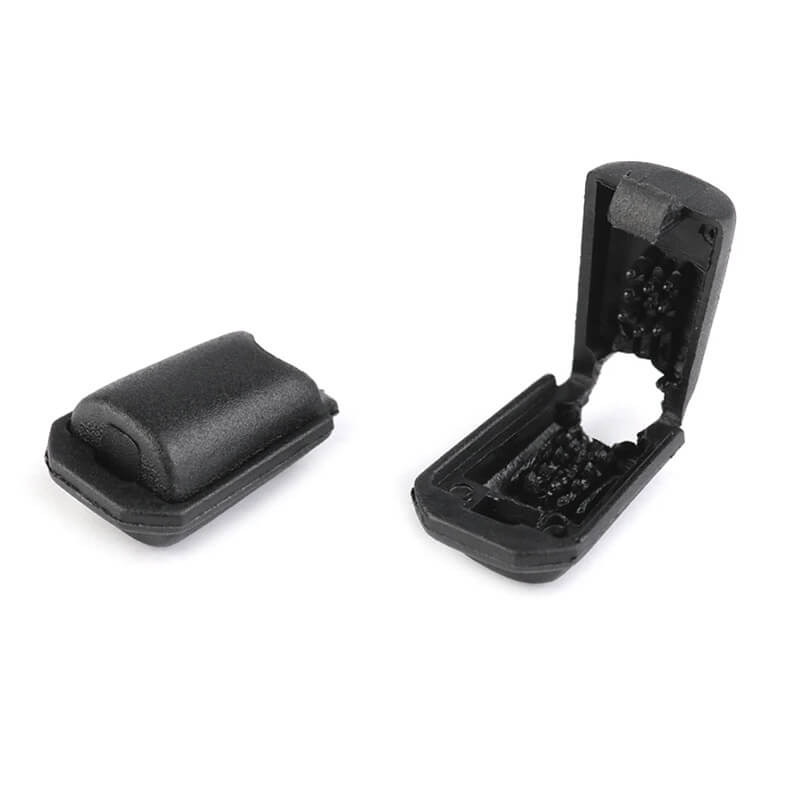 Auklu galu noslēdzējs 11x16mm - melns