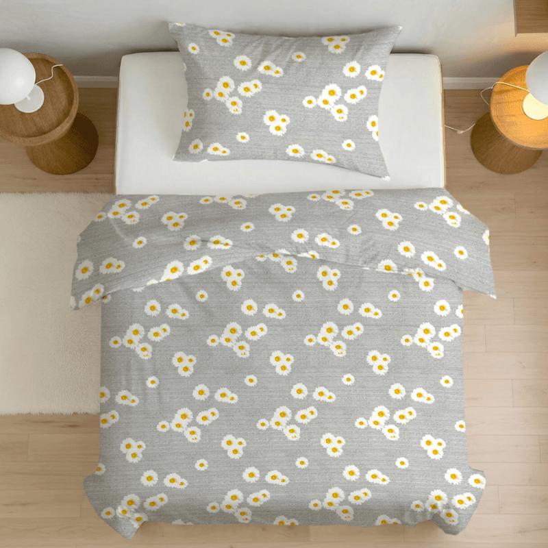 Kokvilnas audums 220cm | 147g/m² - margrietiņas