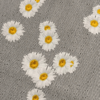 Kokvilnas audums 220cm | 147g/m² - margrietiņas