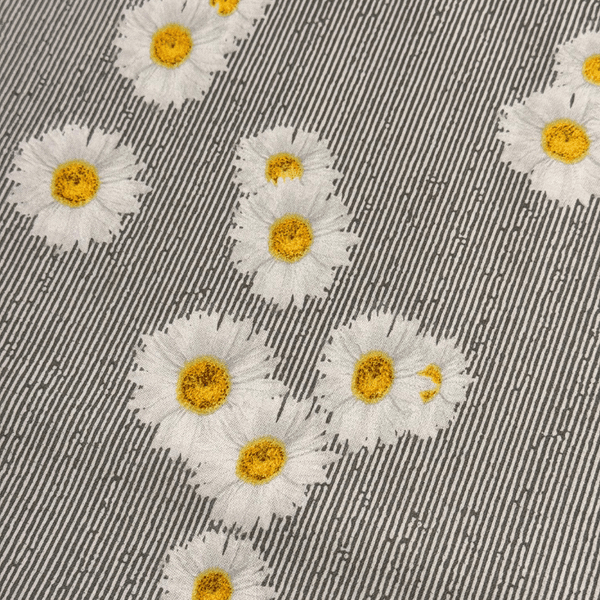 Kokvilnas audums 220cm | 147g/m² - margrietiņas