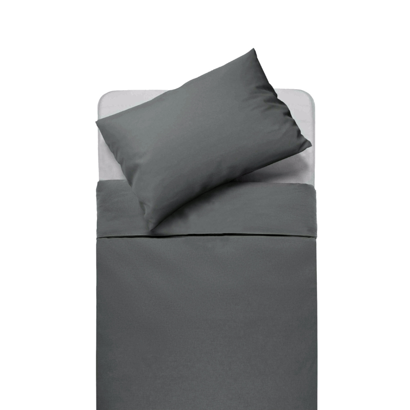 Linu auduma gultas veļas komplekts 220x210cm – pelēks
