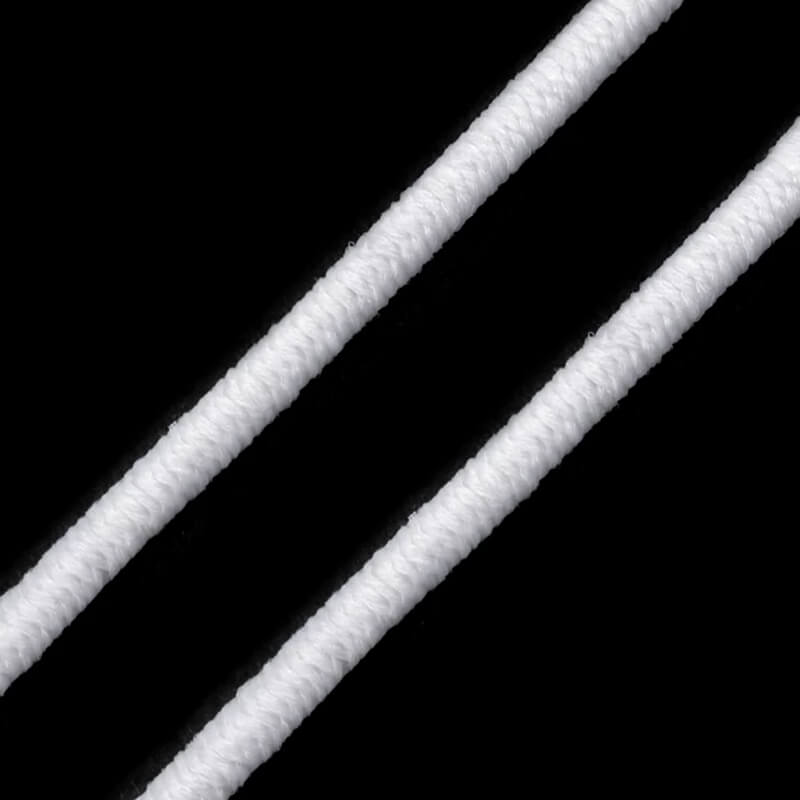 Round rubber band Ø1.5-8mm - white