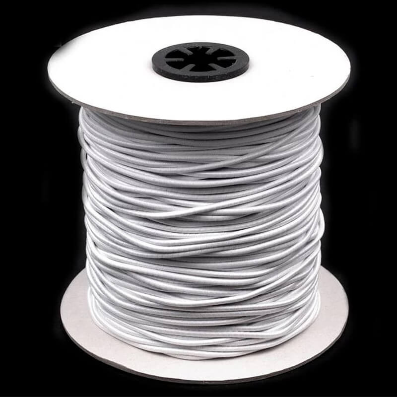 Round rubber band Ø1.5-8mm - white