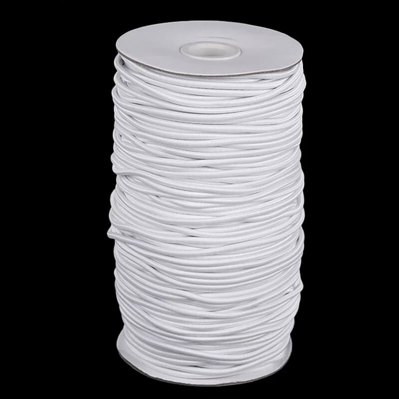 Round rubber band Ø1.5-8mm - white