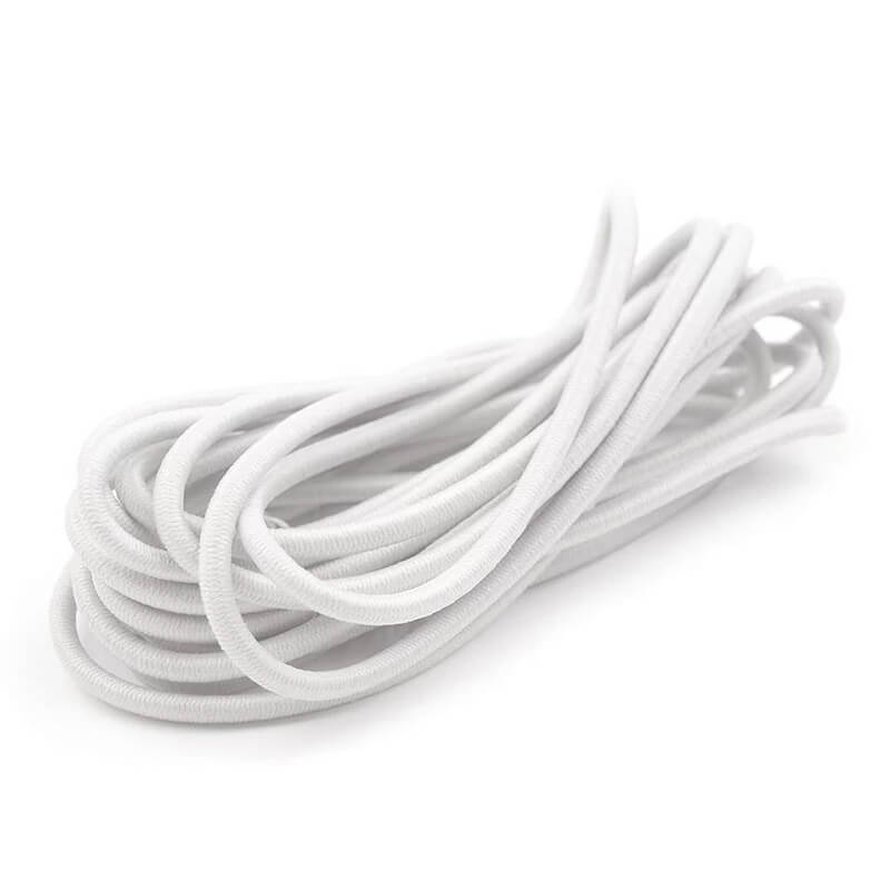 Round rubber band Ø1.5-8mm - white