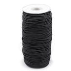 Round rubber Ø1.5-8mm - black